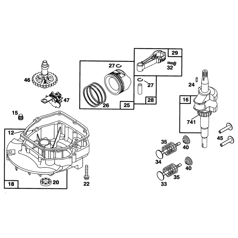 Engine Briggs and Stratton Model 128807-0658-01