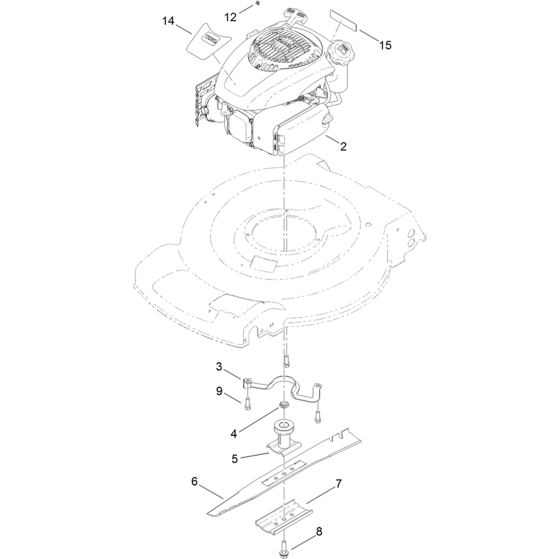 Engine and Blade Assembly