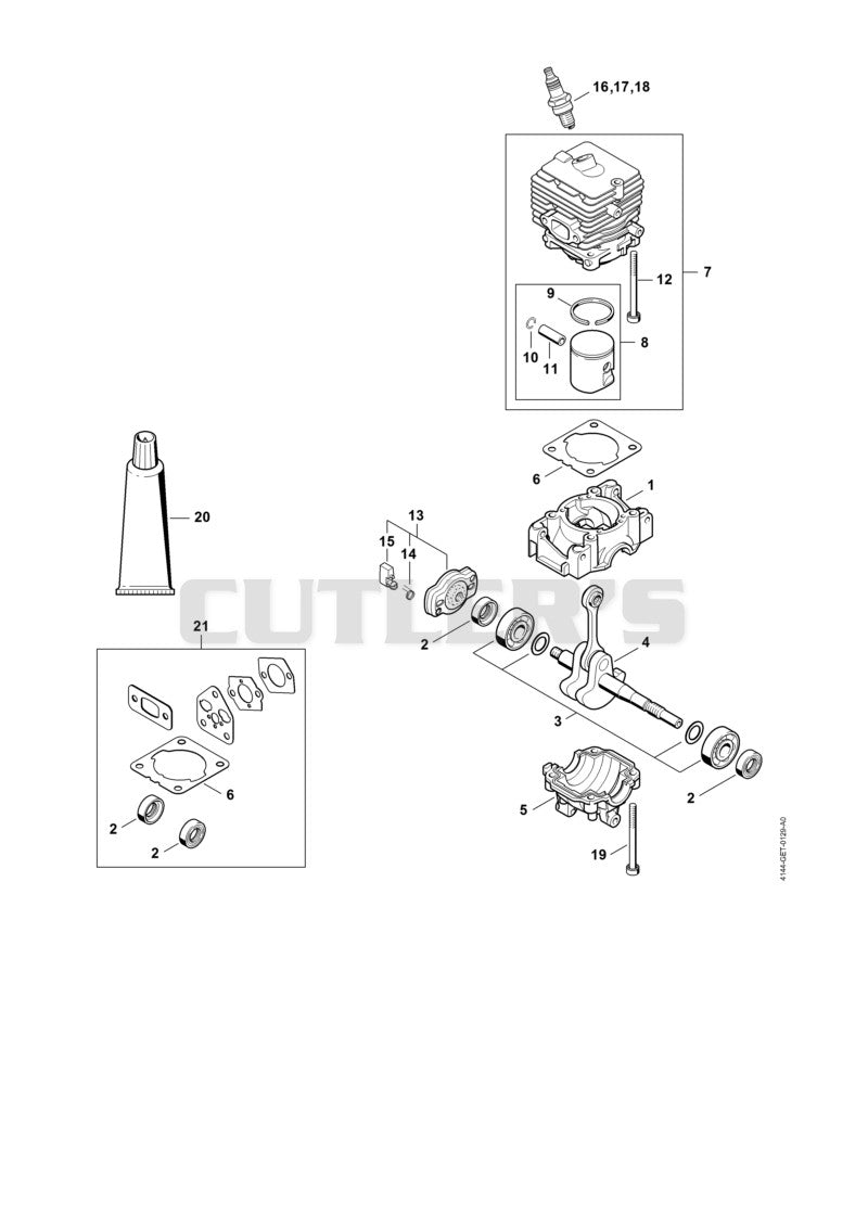 Crankcase, Cylinder