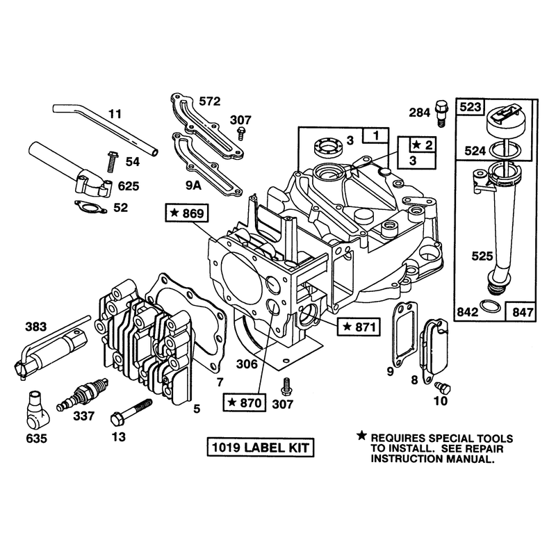 Engine Briggs and Stratton Model 124702-0189-01