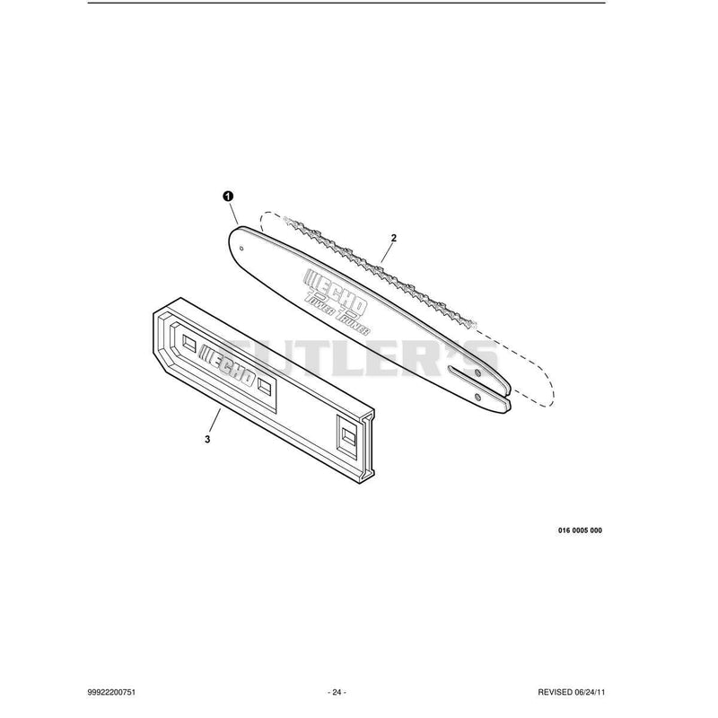 Guide Bar, Sawing Chain, Guide Bar Cover