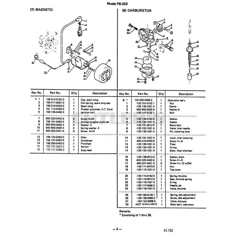 Magneto 8 Carburetor