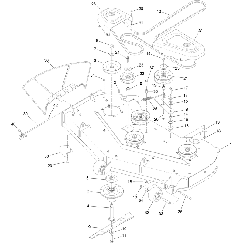 54 Inch Deck Assembly