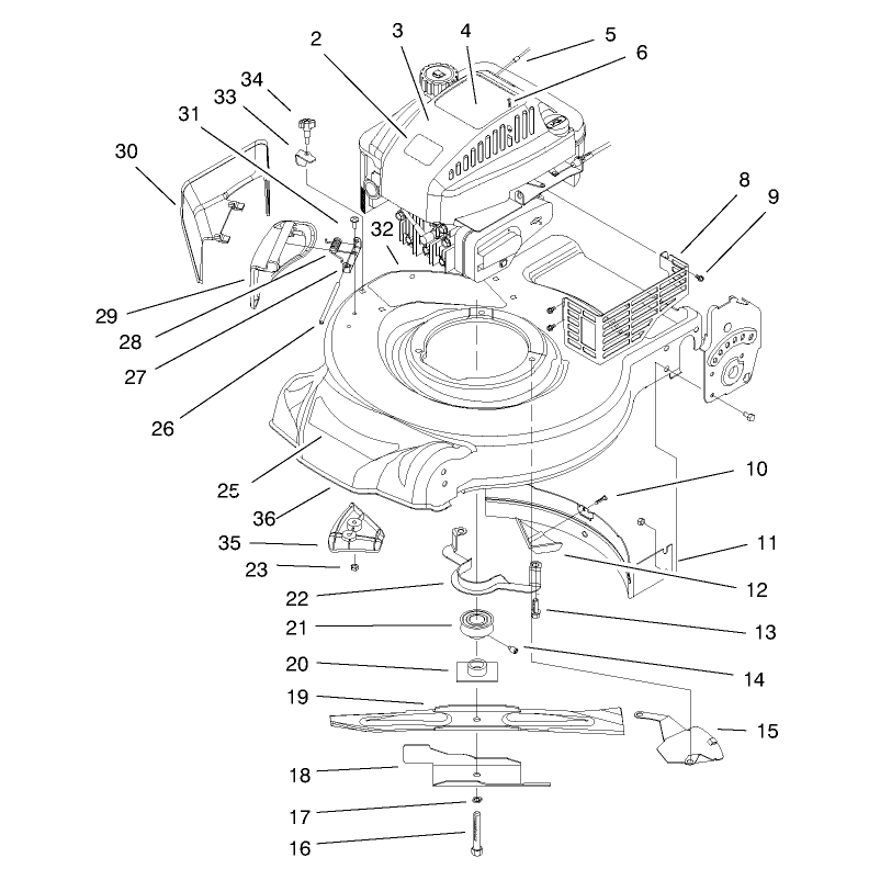 Engine and Blade Assembly
