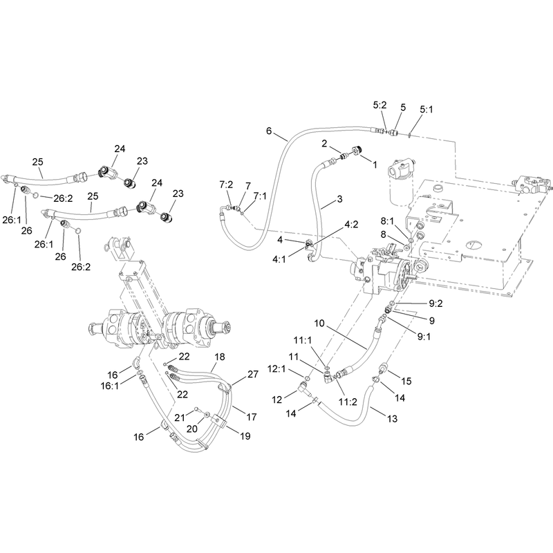 Hydrauic Hose and Fitting Assembly