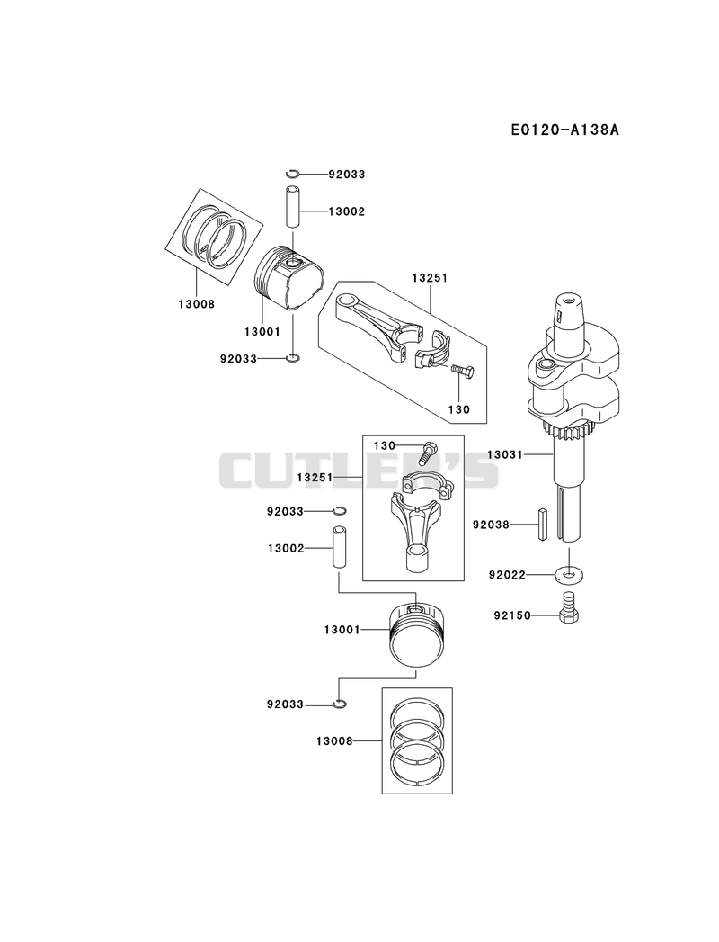 PISTON/CRANKSHAFT