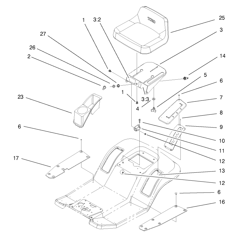 Rear Body & Seat Assembly
