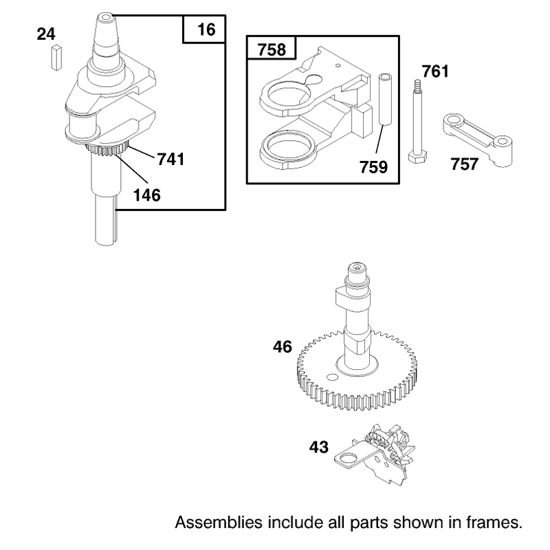 Engine Briggs and Stratton Model 28m707-1122-E1