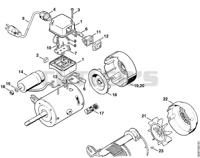 Electric motor 110V/60Hz