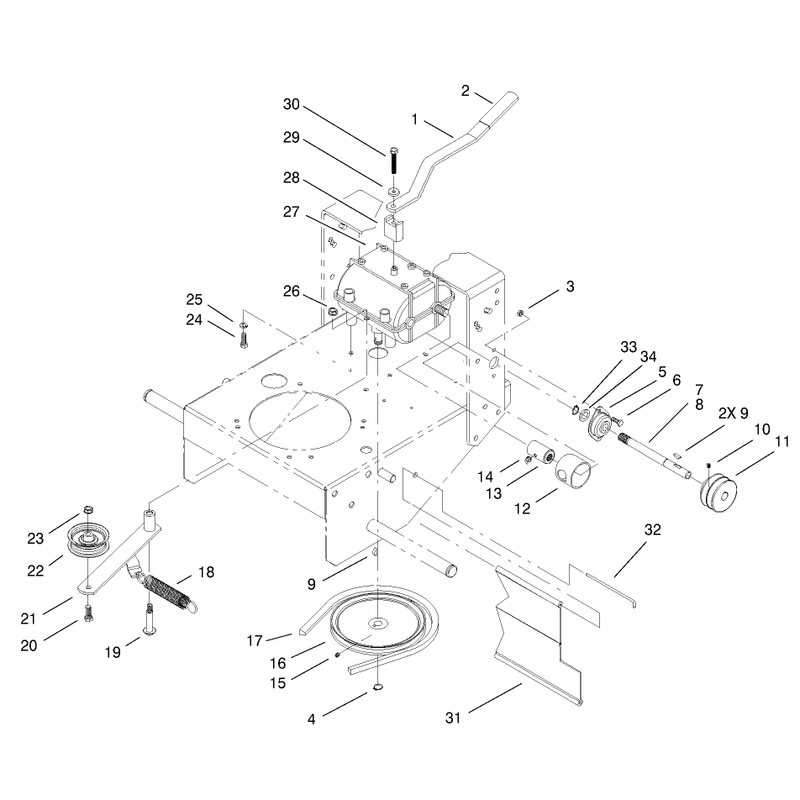 Transmission and Drive Pulley Assembly