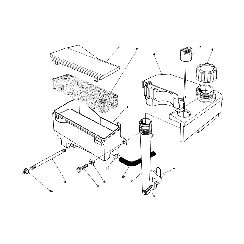 Air Cleaner and Fuel Tank Assembly