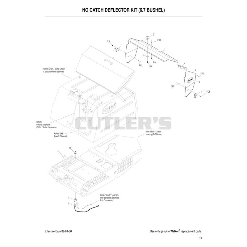 No Catch Deflector Kit 6.7 Bushel