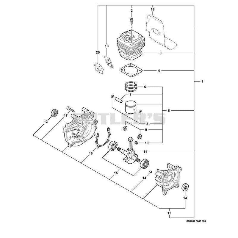 Engine, Short Block -- SB1064