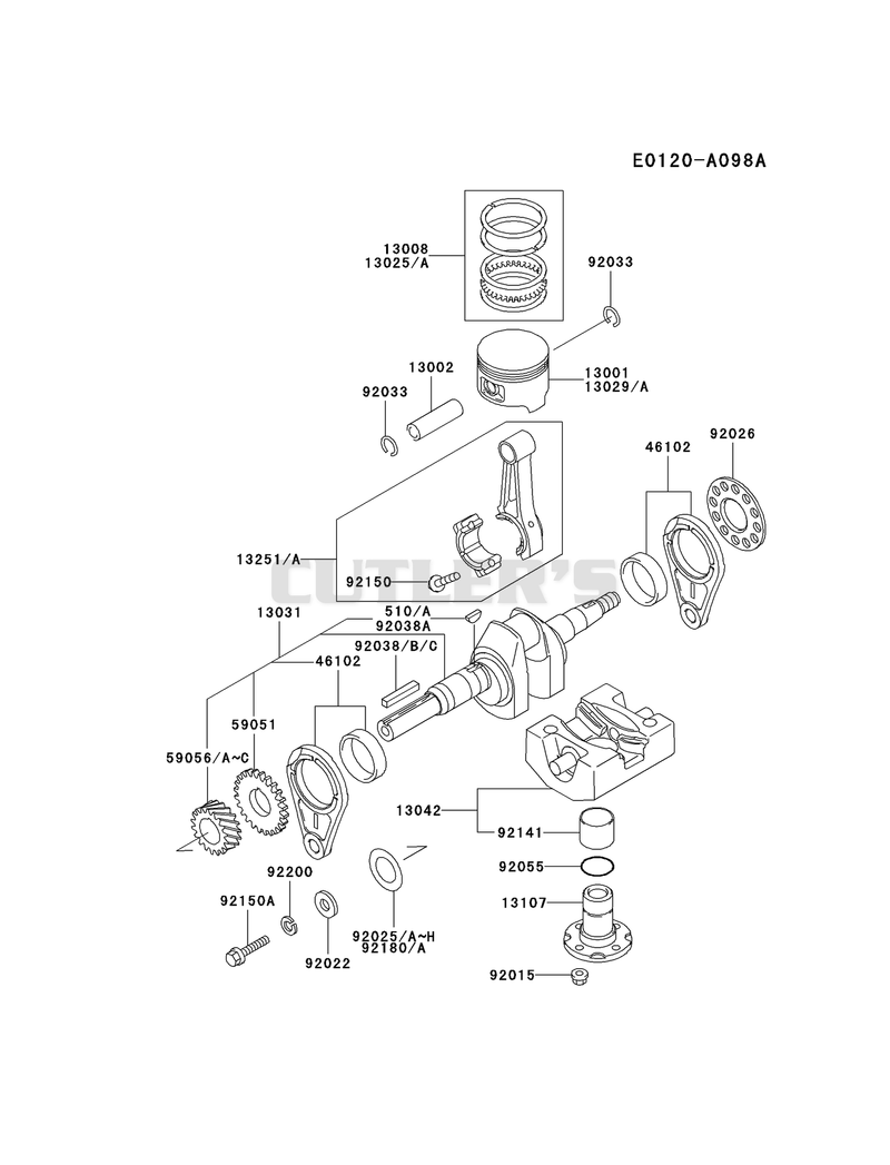 PISTON/CRANKSHAFT