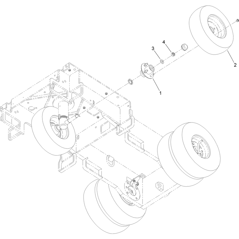 Front Wheel and Hub Assembly