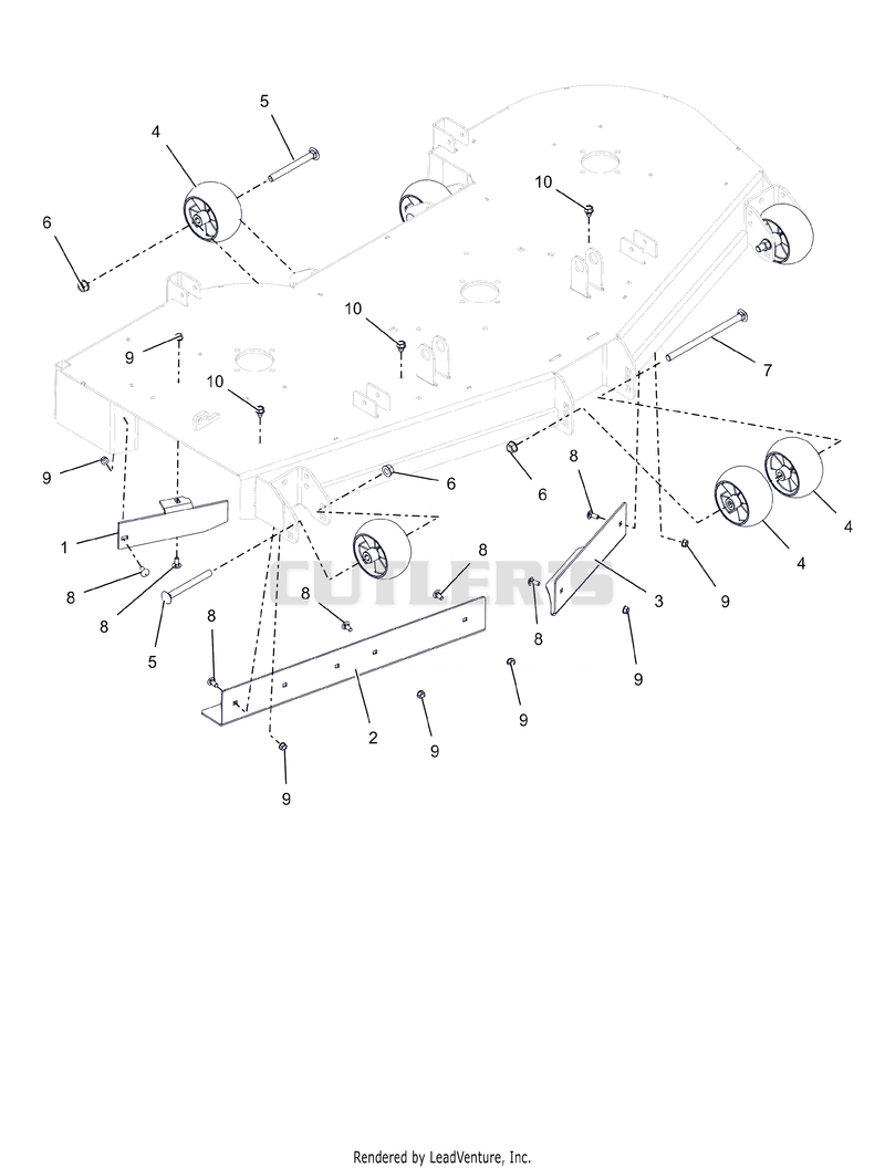 Anti-Scalp Wheels and Baffles - 60"