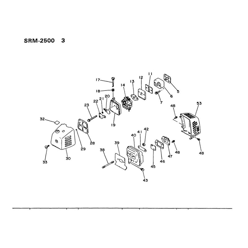 Carburetor, Air Cleaner, Muffler