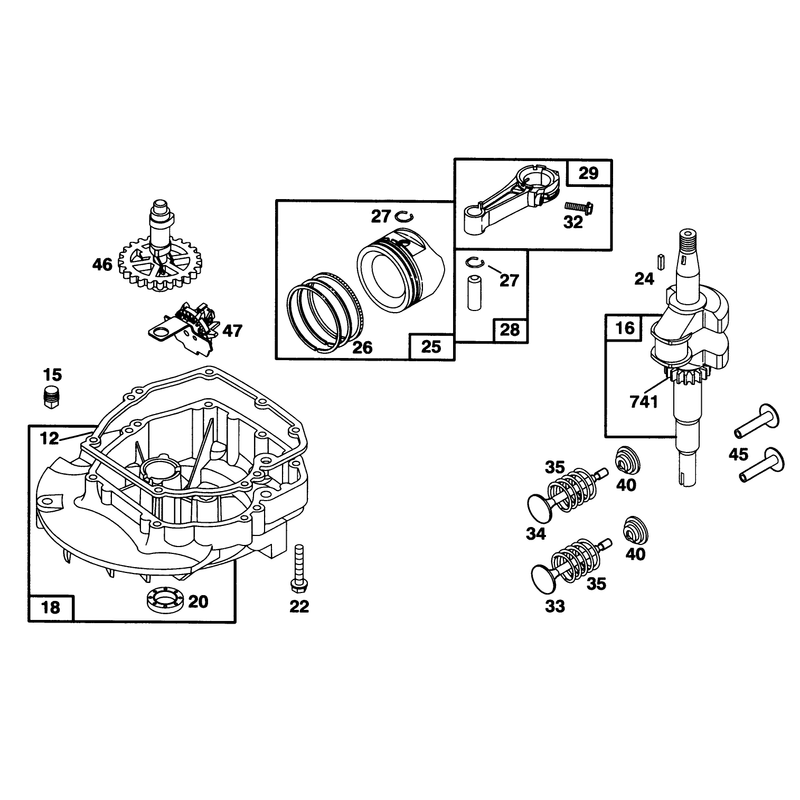 Engine Briggs and Stratton Model 127802-0640-01