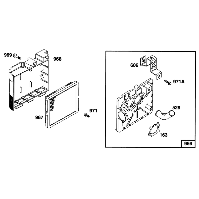 Engine Briggs and Stratton Model 128802-0615-01