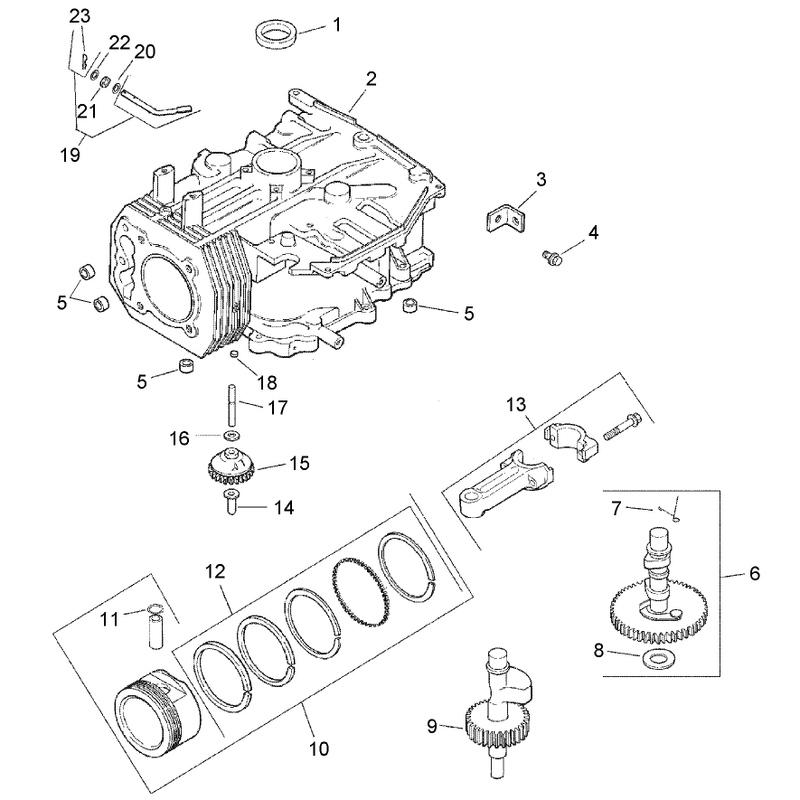 Crankcase Assembly Kohler CV15T-41624