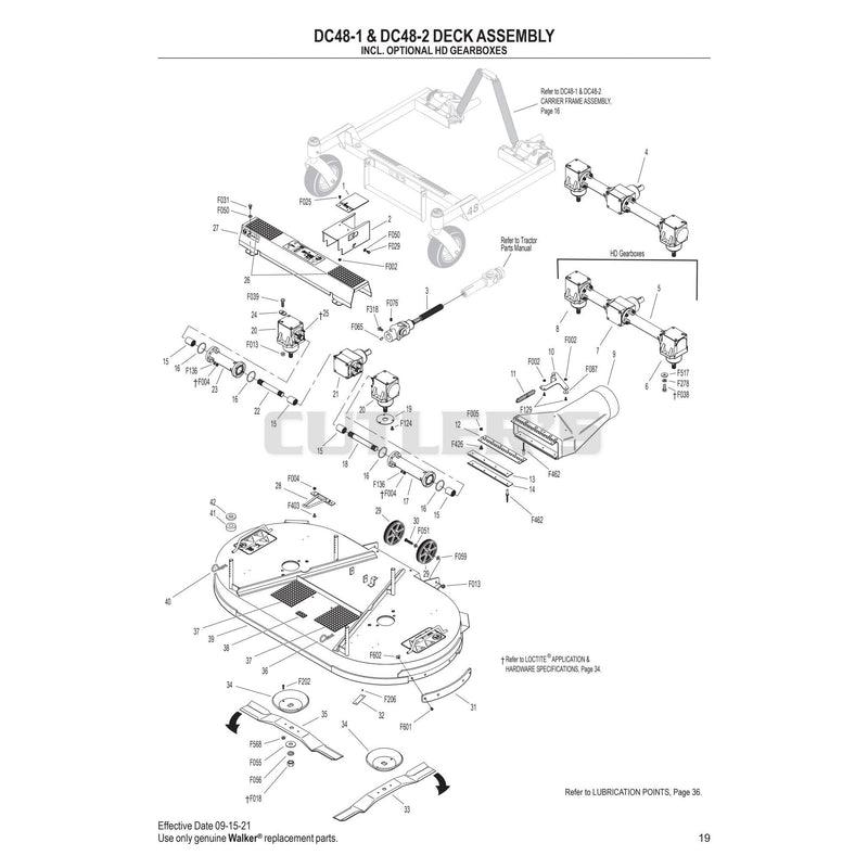 DC48-1-DC48-2 Deck Assembly