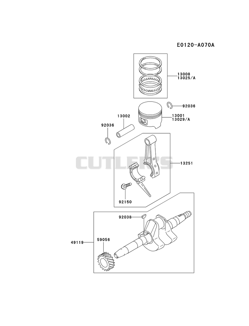 PISTON/CRANKSHAFT