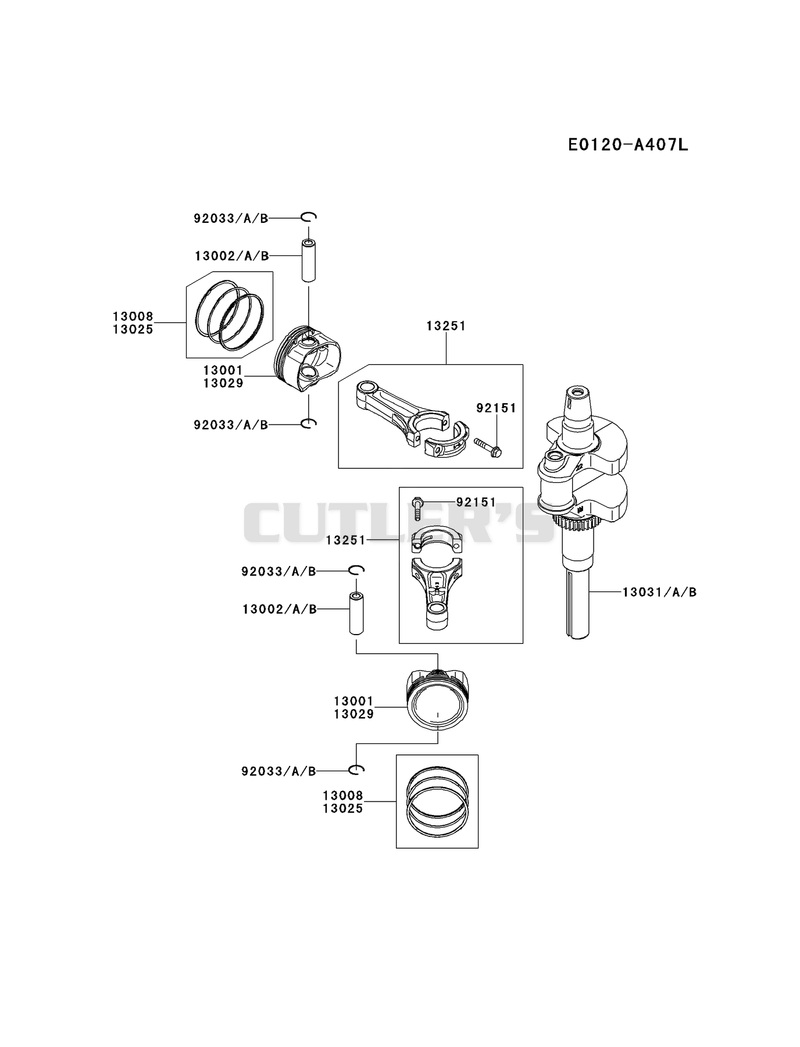 PISTON/CRANKSHAFT