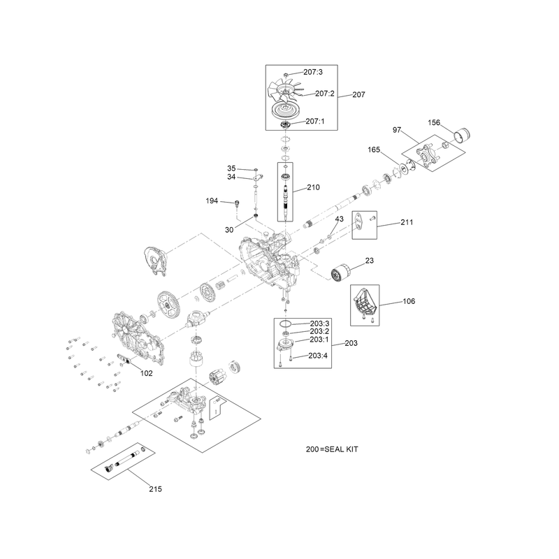 LH Transaxle Assembly No. 145-8424