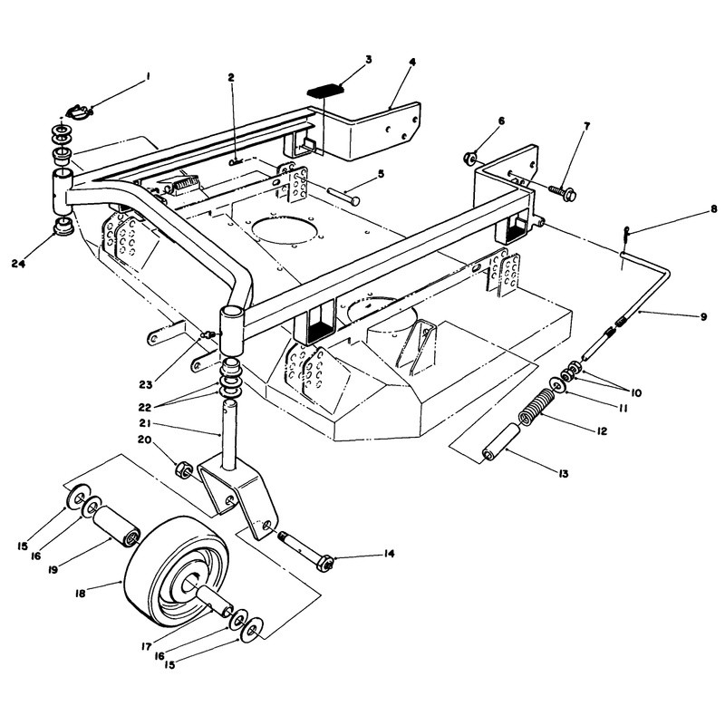 36in Carrier Frame Model No 30136