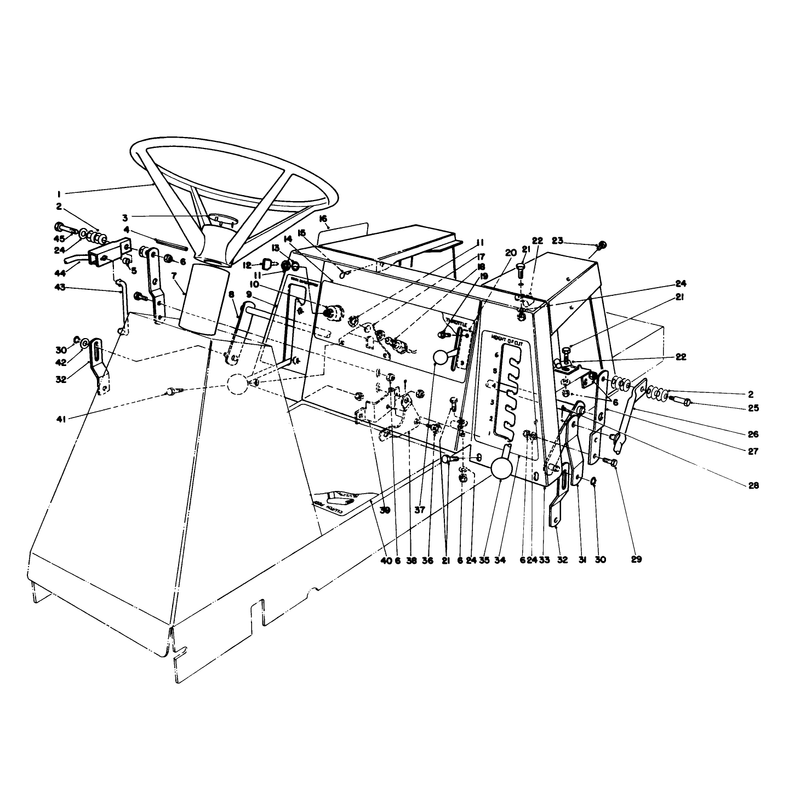 Steering Wheel & Linkage Assembly