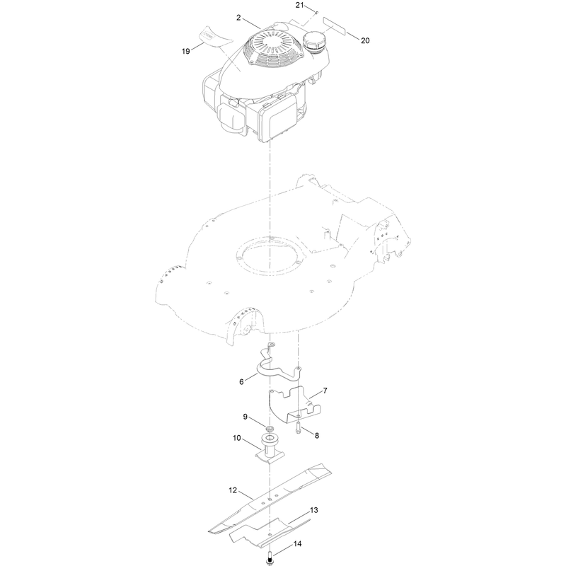 Engine and Blade Assembly