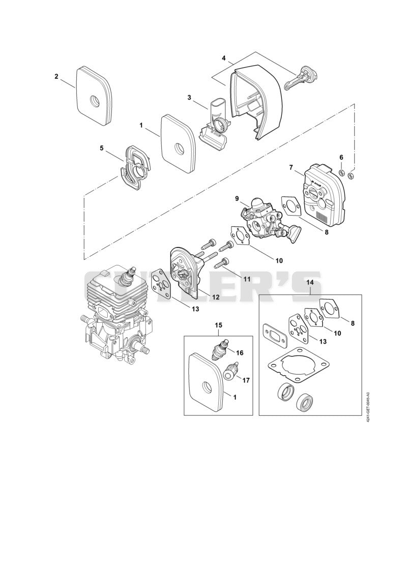 Air filter, Spacer flange