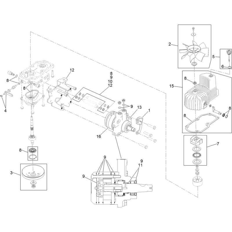 LH Hydro Assembly No. 116-6415