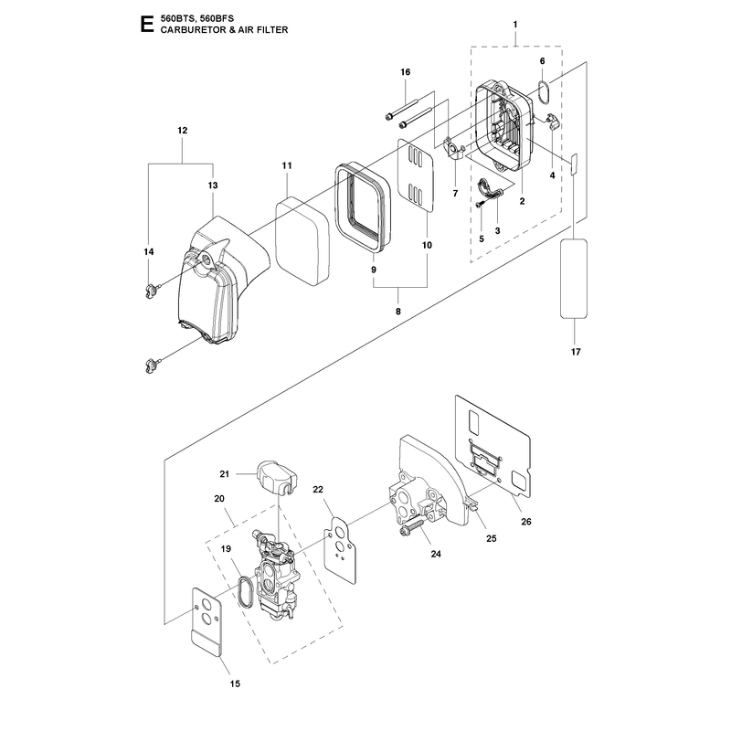 CARBURETOR AND AIR FILTER
