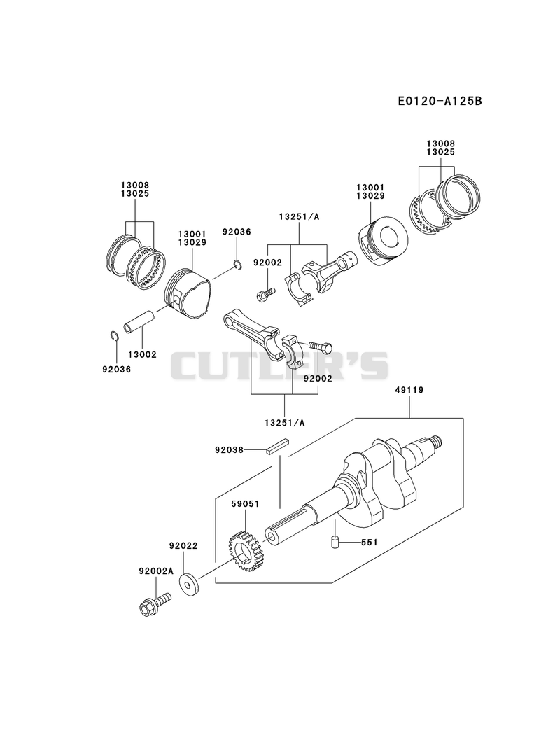 PISTON/CRANKSHAFT