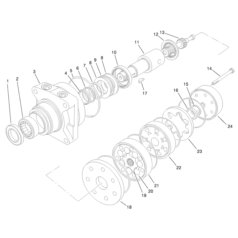 Hydraulic Motor Assembly No 98-4704