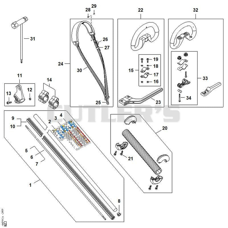 Drive tube assembly, Gear head