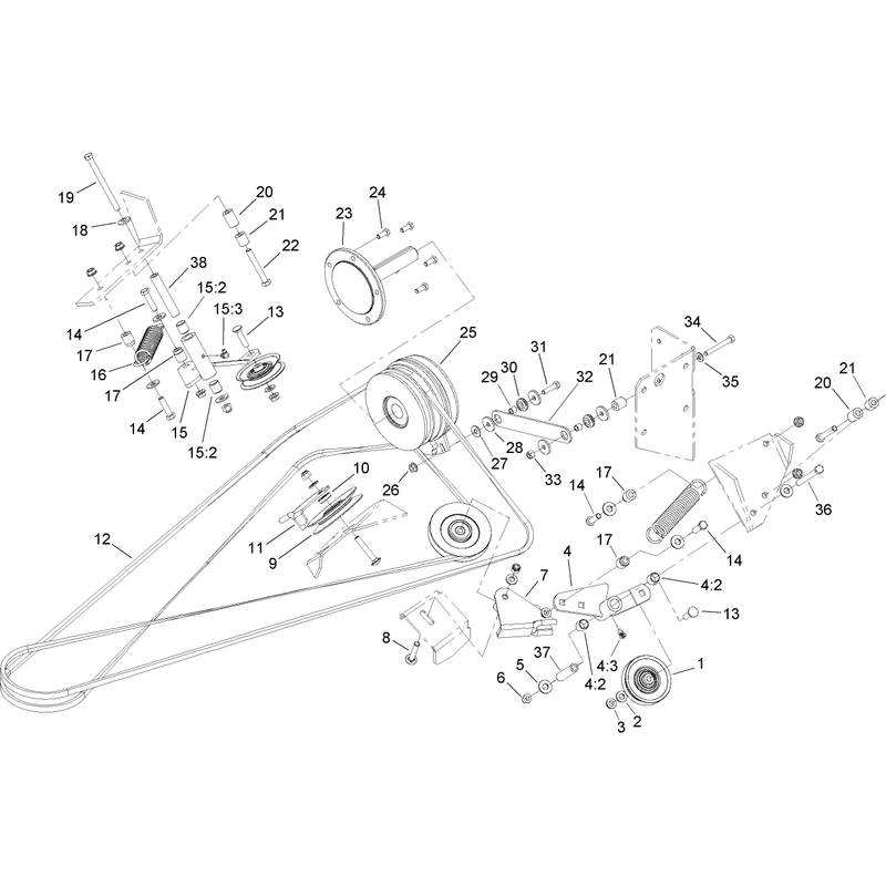 Deck Belt Drive Assembly