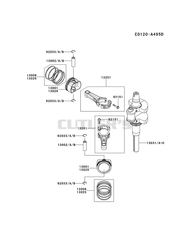 PISTON/CRANKSHAFT
