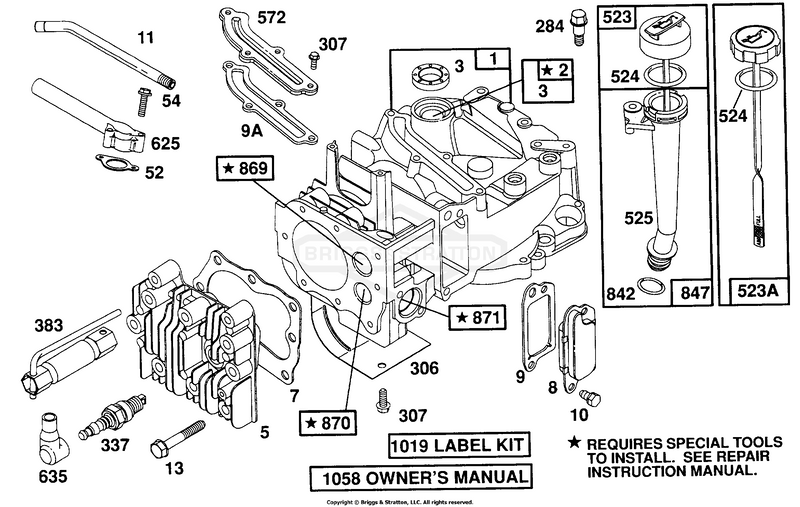 Cylinder,Cyl. Head,Oil Fill