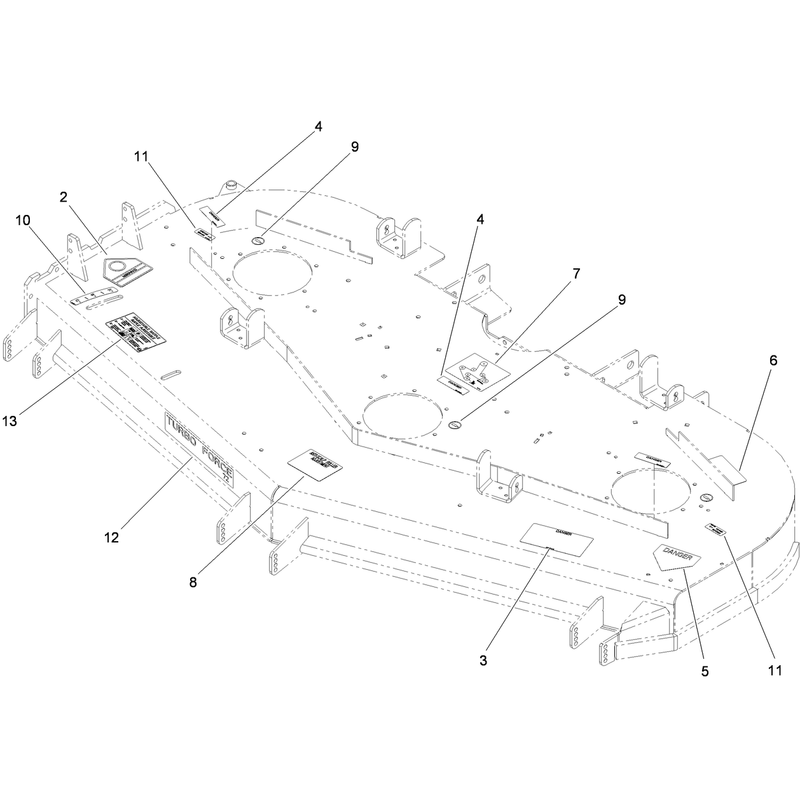 Deck Decal Assembly No 114-4483