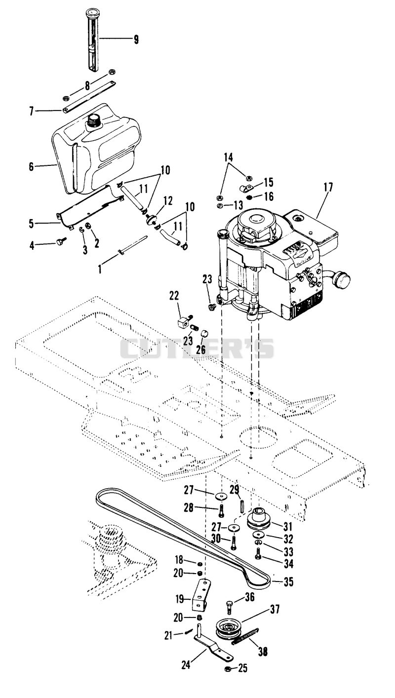 ENGINE AND BELT DRIVE