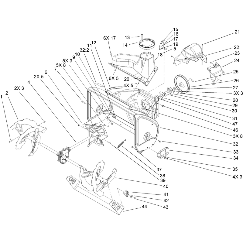 Auger and Housing Assembly