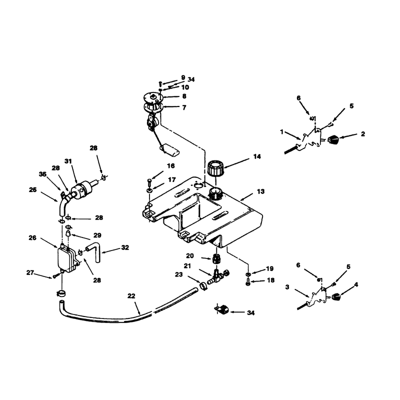 Throttle Choke and Fuel Controls