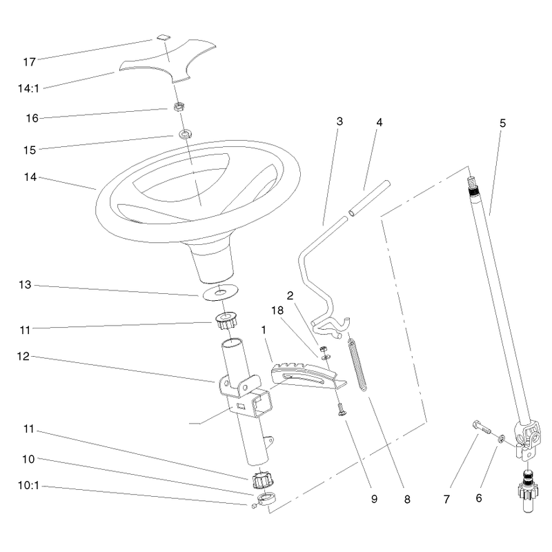 Power Steering and Tilt Assembly