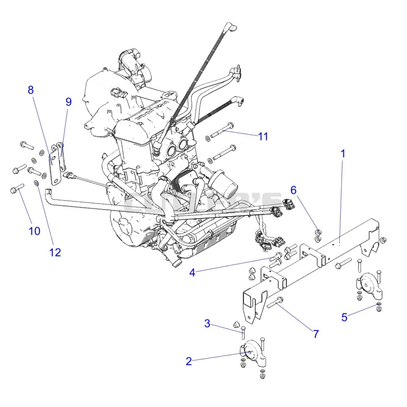 Engine, Mounting