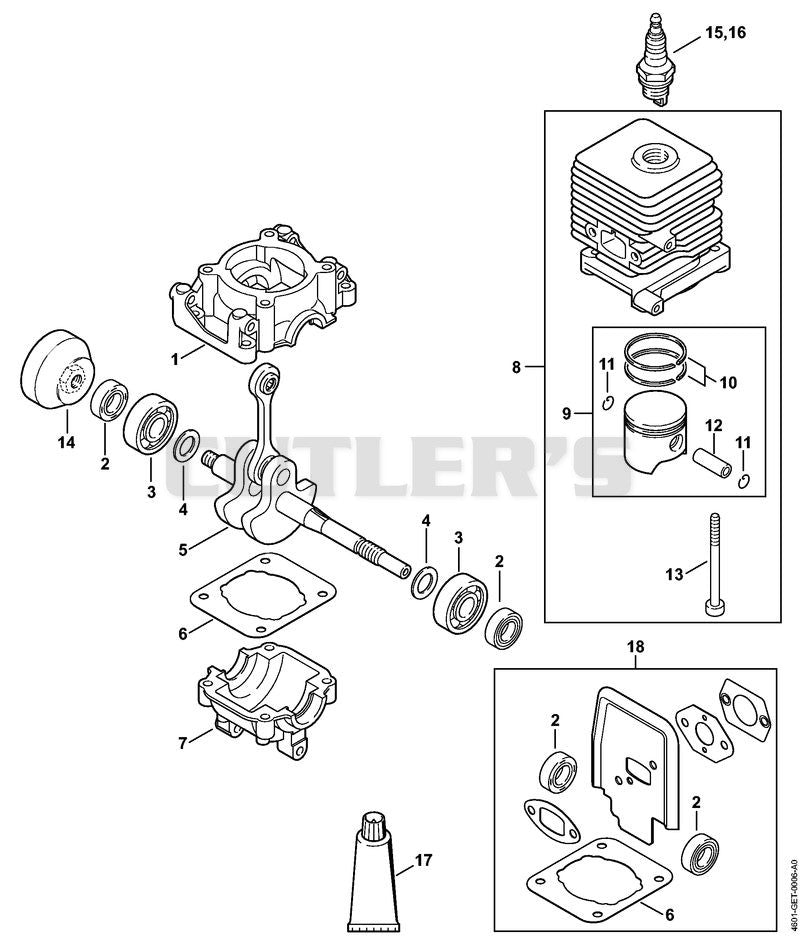 Crankcase, Cylinder