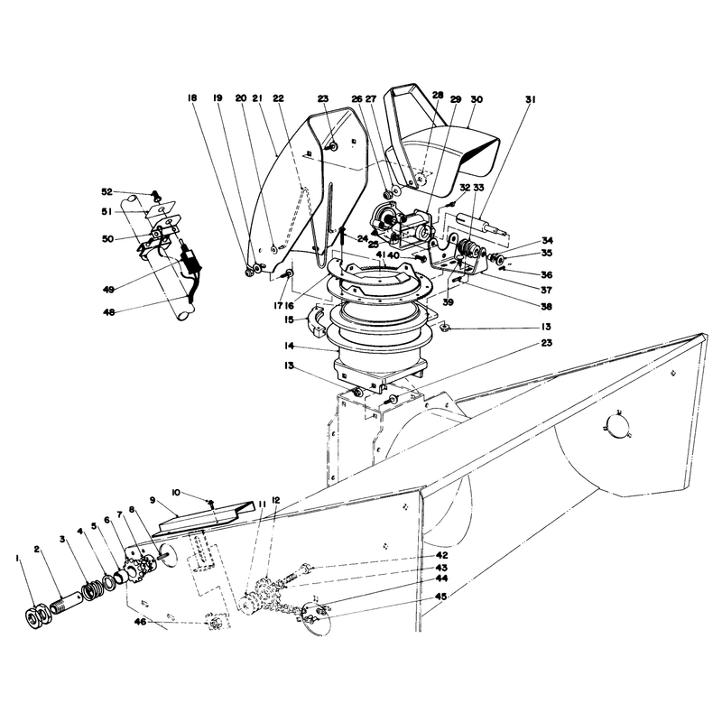 48in Snowthrower Model No 30570 Optional