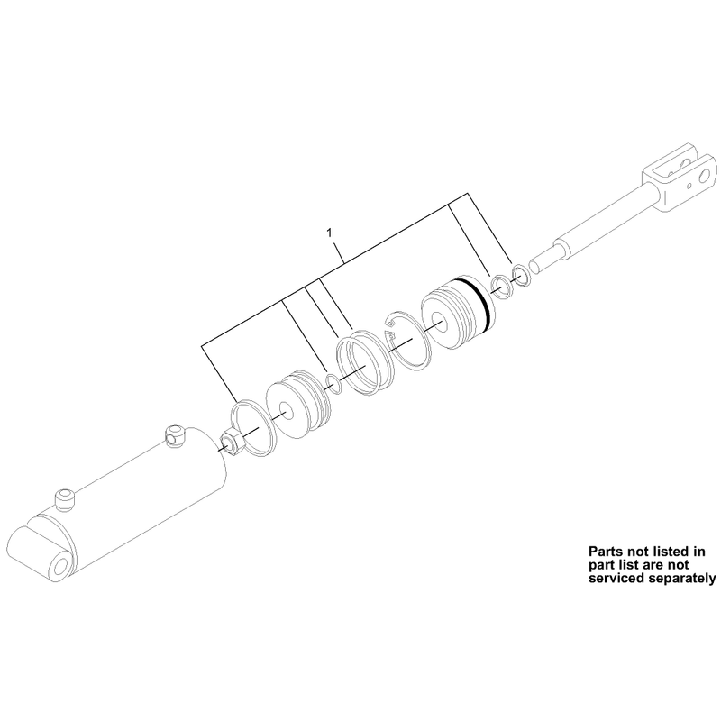 Hydraulic Cylinder Assembly No 105-8370