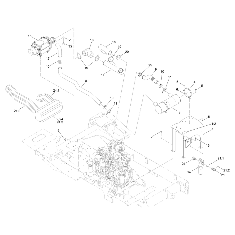 Engine Intake and Exhaust Assembly